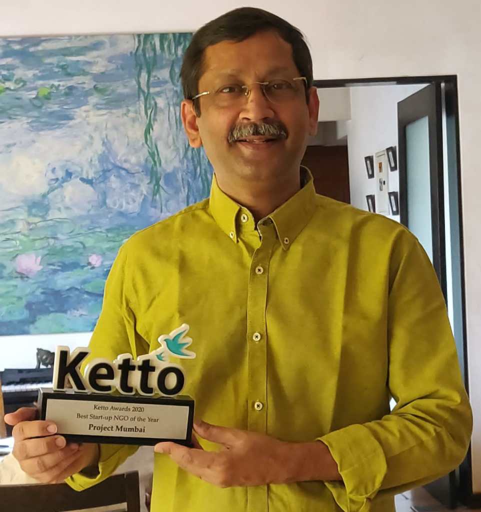 Ketto Awards 2020 Best Start-up NGO of the Year Project Mumbai Shishir